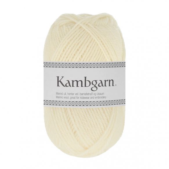 Kambgarn 0051 Wit