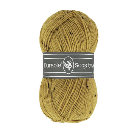 Durable Soqs Tweed 2145 Golden Olive | Esther's Haakshop | Handwerken